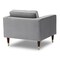Armen Living Somerset Gray Velvet Mid Century Modern Club Chair LCSM1GREY - alternate 4